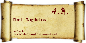 Abel Magdolna névjegykártya